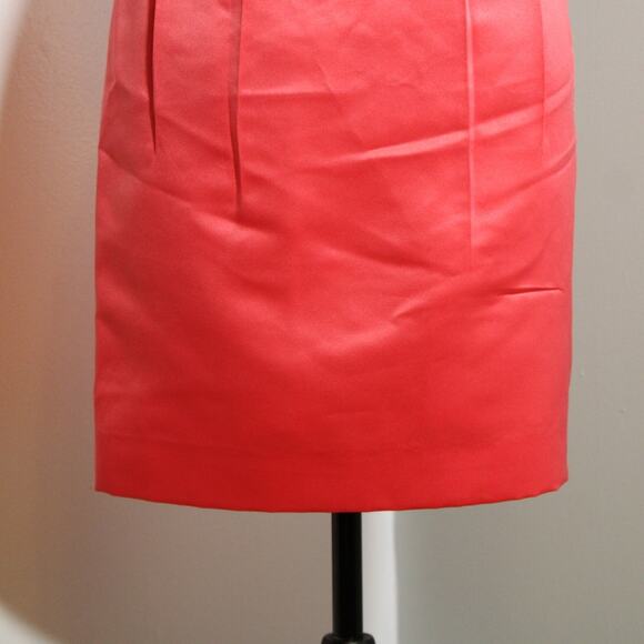 CALVIN KLEIN Coral Ruffle Sheath Dress, Size 2 - Picture 6 of 10